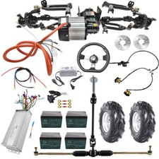 Quad Front Drive Axle Kit 1000W Differential Motor Controller 7'' wheel Brake
