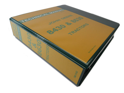 John Deere 8430 & 8630 Tractor Technical Service Repair Shop Manual Book TM-1143