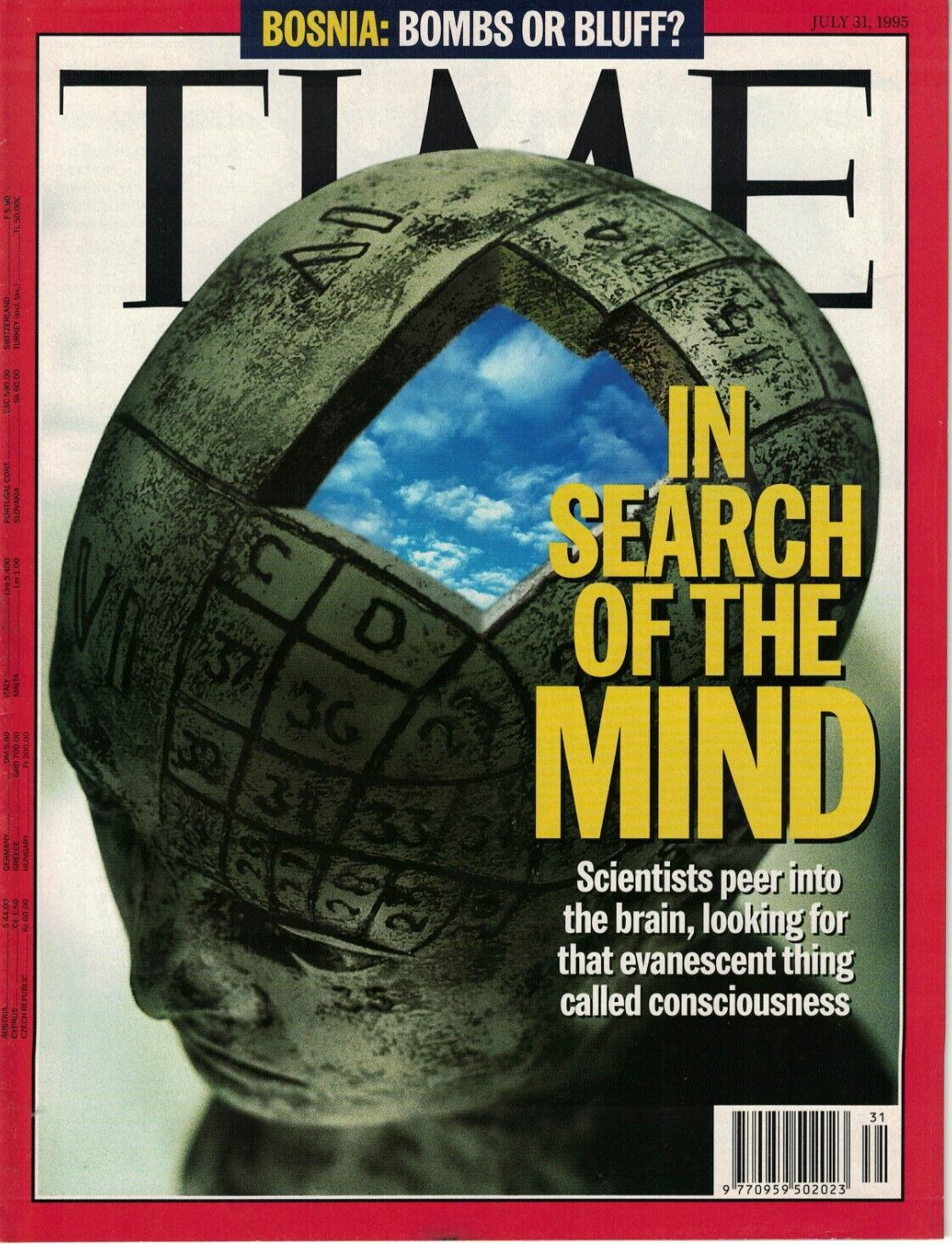 Time Magazine 1995 July 31 In Search Of The Mind Bosnia Bombs