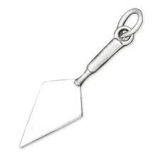 Pointing Trowel Archaeologist or Garden Tool 3D 925 Solid Sterling Silver Charm