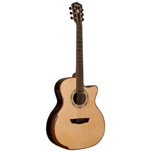 Washburn Comfort Series WCG25SCE Acoustic Electric Guitar, Natural - Picture 1 of 4