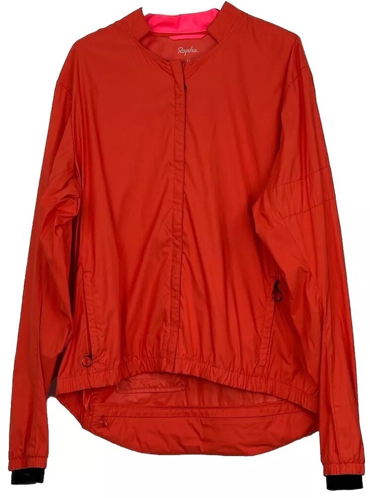 Men's Rapha Orange Cycling Jacket Size XLARGE VGC UK