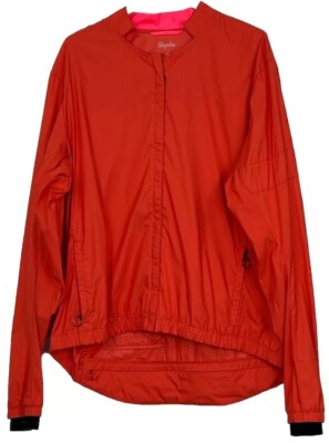 Men's Rapha Orange Cycling Jacket Size XLARGE VGC UK