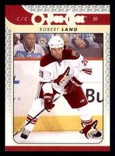 2009-10 O-Pee-Chee #647 Robert Lang Phoenix Coyotes