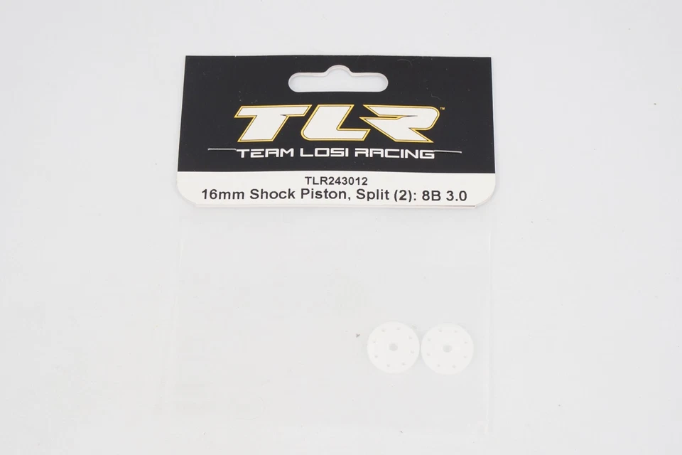 Team Losi TLR243012 Piston D'Amortisseur 16Mm, Fendu (2Pcs): 8B 3.0 Modélisme - Photo 1/1