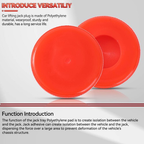 Hydraulic Bottle Jack Adapter Pads Polyethylene Protection  29mm Hole On Bottom - Picture 6 of 11