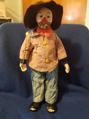 porcelain hobo clown doll