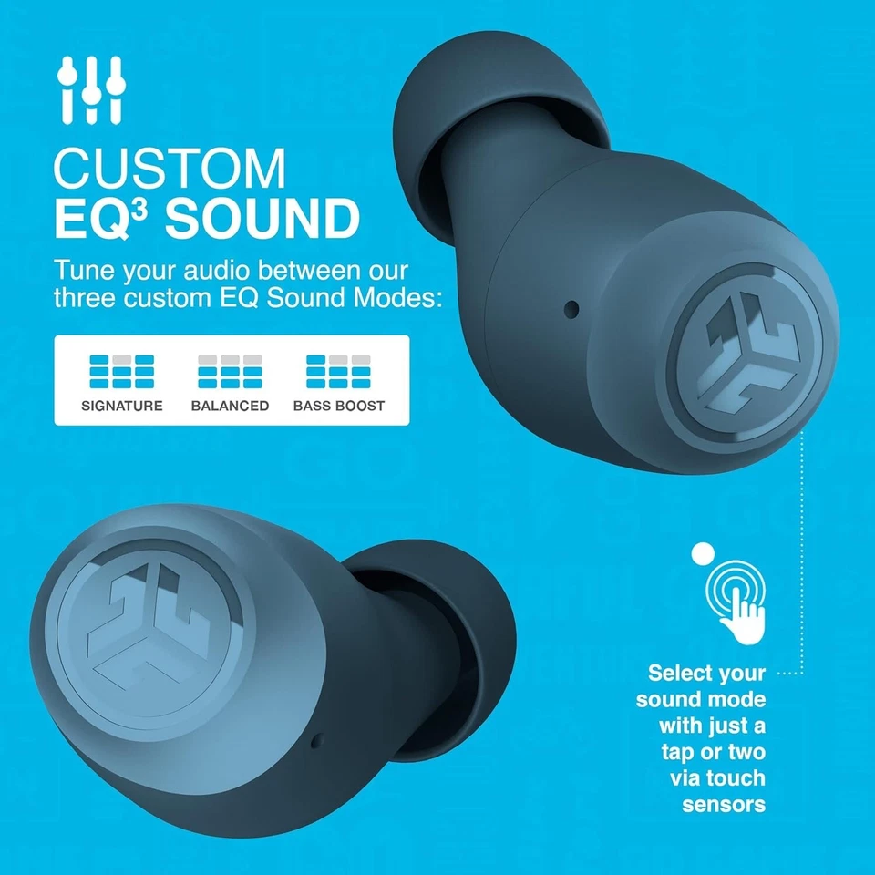 JLab Go Pop+ True Wireless Bluetooth In Ear Earbuds - Navy - Image 4 of 4