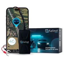 Salind GPS 01 4G- Localizzatore GPS per auto, moto e veicoli con scheda SIM