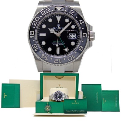 Rolex 126710grnr  GMT-Master II Steel Oyster BRUCE WAYNE WARRANTYCARD2024 #RL628