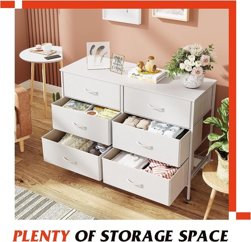 Multifunctional 6-Drawer Dresser - TV Stand - Fabric Storage - Easy Assembly - Picture 8 of 11