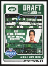 2021 Panini Rookies & Stars Draft Class Alijah Vera-Tucker RC #DC-17 New York