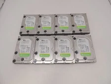 Lot of 8 Low Mileage Western Digital WD20EURX WD20EURS 2TB 3.5" SATA Hard Drive