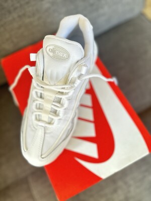 NEW IN BOX* MEN NIKE AIR MAX 95 ESSENTIAL WHITE/WHITE (CT1268-100