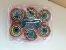 HOOK  LOOP BRUSH ROLLERS/CURLERS IN TRAVEL CASE, 5 SIZES