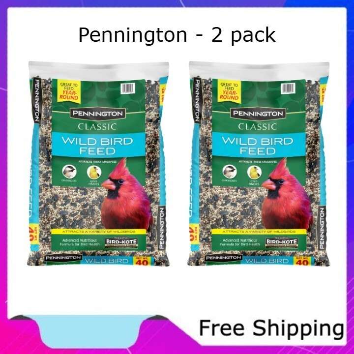 Pennington Classic Dry Wild Bird Feed and Seed, 40 lb. x 2 pack