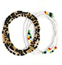 2 PC Handcrafted Waist Beads Jewelry African Bohemia Bracelets Anklet New 1381