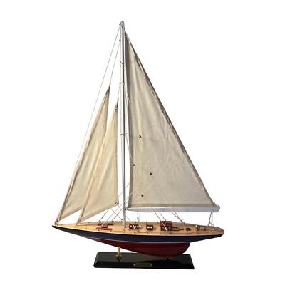 Detaillierte 50 cm lange Holzmodell Endeavour J Klasse Segelyacht