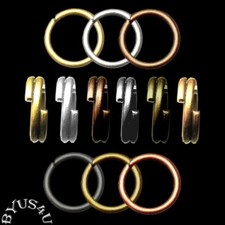 JUMP RINGS 5mm OPEN or SPLIT DOUBLE 20g CONNECTORS 100pc
