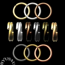 JUMP RINGS 5mm OPEN or SPLIT DOUBLE 20g CONNECTORS 100pc