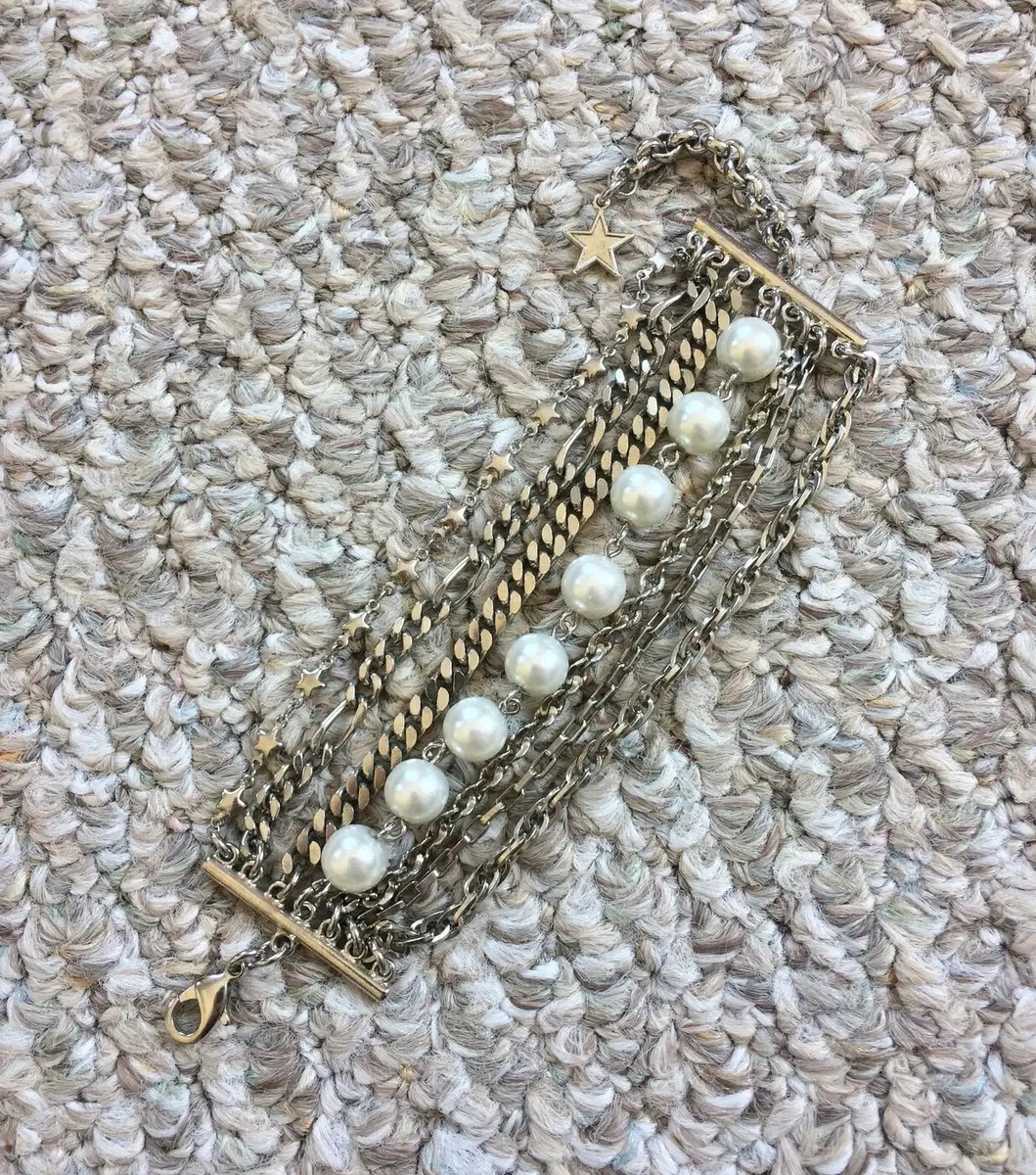 Hysteric Glamour 7 Chain Pearl Bracelet | eBay