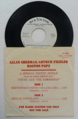 ALLAN SHERMAN / BOSTON POPS 45 Beethoven's 5th Cha-Cha/Aida in Dixieland Ct 2959