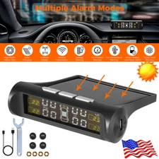 Wireless Car Solar LCD Tire Pressure Monitoring System + 4 External Sensors