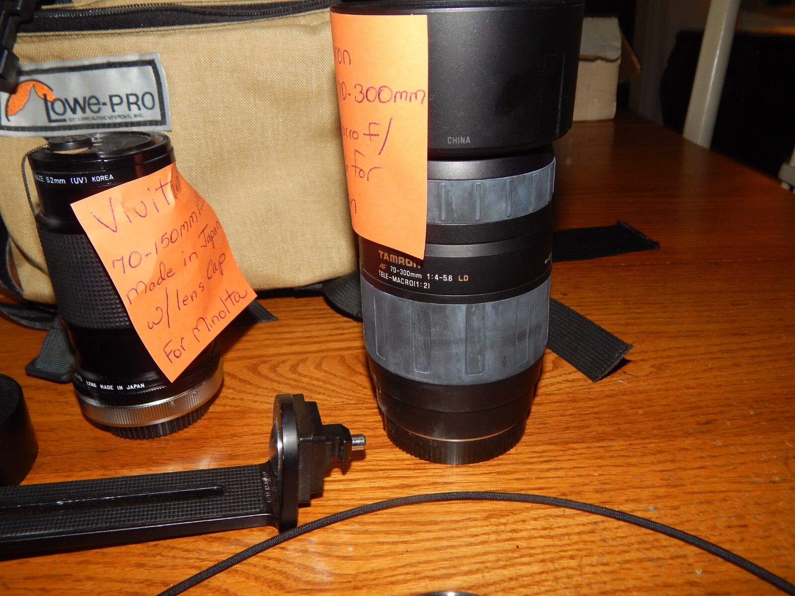 Camera Lot Canon Camera EOS Rebel Ti + TWO More Lenses + More & Camera