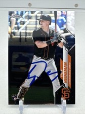 2020 Topps Chrome Update TYLER HEINEMAN U-36 Base Boston Red Sox SIGNED