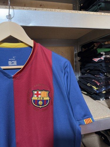 Nike FC Barcelona 1957-2007 David Villa Retro Soccer Men’s Jersey Size L - Picture 4 of 15