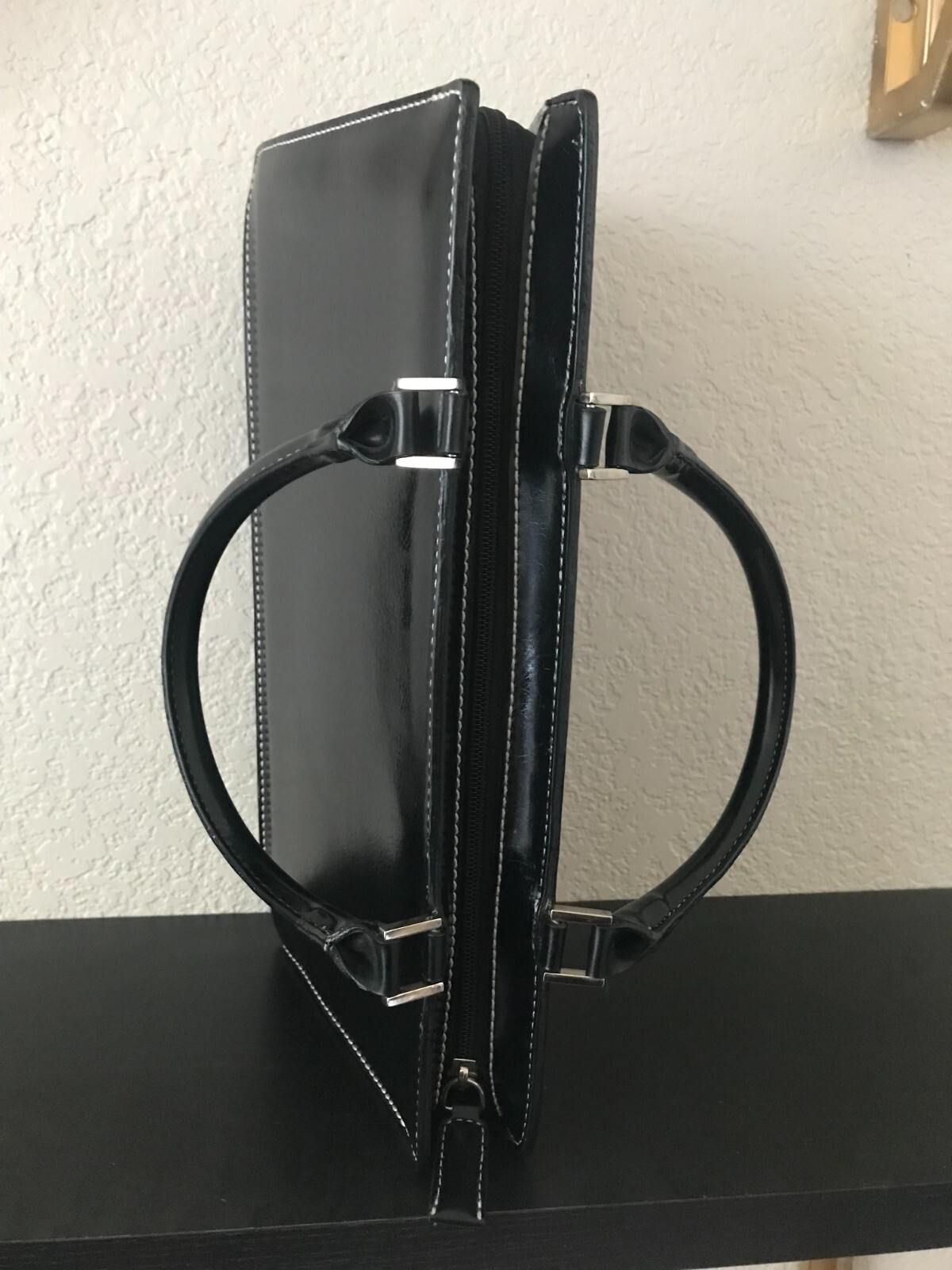 PRISTINE Tod's Black Leather Handbag Silver Hardware eBay