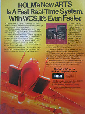 7/1980 PUB ROLM MIL SPECS COMPUTER ECLIPSE DATA SYSTEM US AIR FORCE F-15 AD