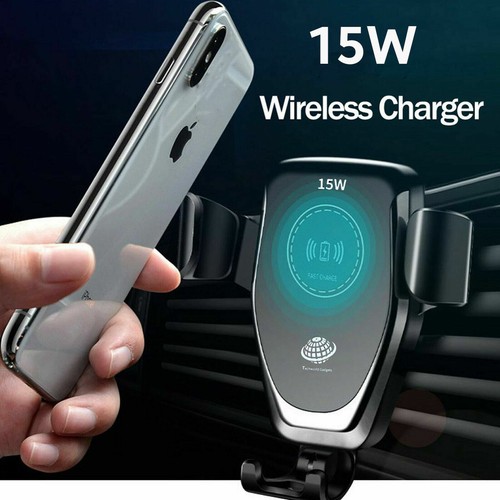 Für Samsung Galaxy S8 S8+ S9 Plus Wireless Auto Ladegerät Lüftung Handy Halter - Bild 3 von 12