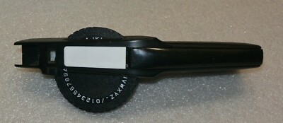 DYMO Esselte Manual Label Maker with Red Tape Labels