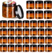 40 Pcs 2 oz Plastic Jars with Lids Round Cosmetic Containers Refillable