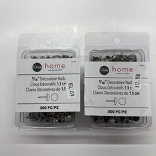 Dritz Home 7/16 In Decorative Nails Brushed Nickel Lot 2 Packs 300pc 44254