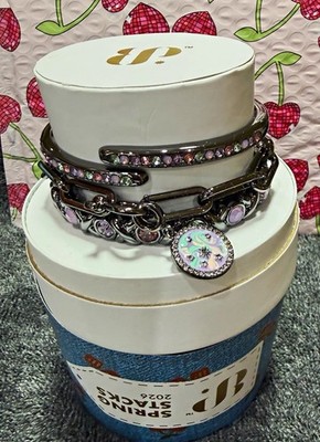 Bomb Party Spring 2026  Aurora Glow  Hematite Plated Bracelet ST73472