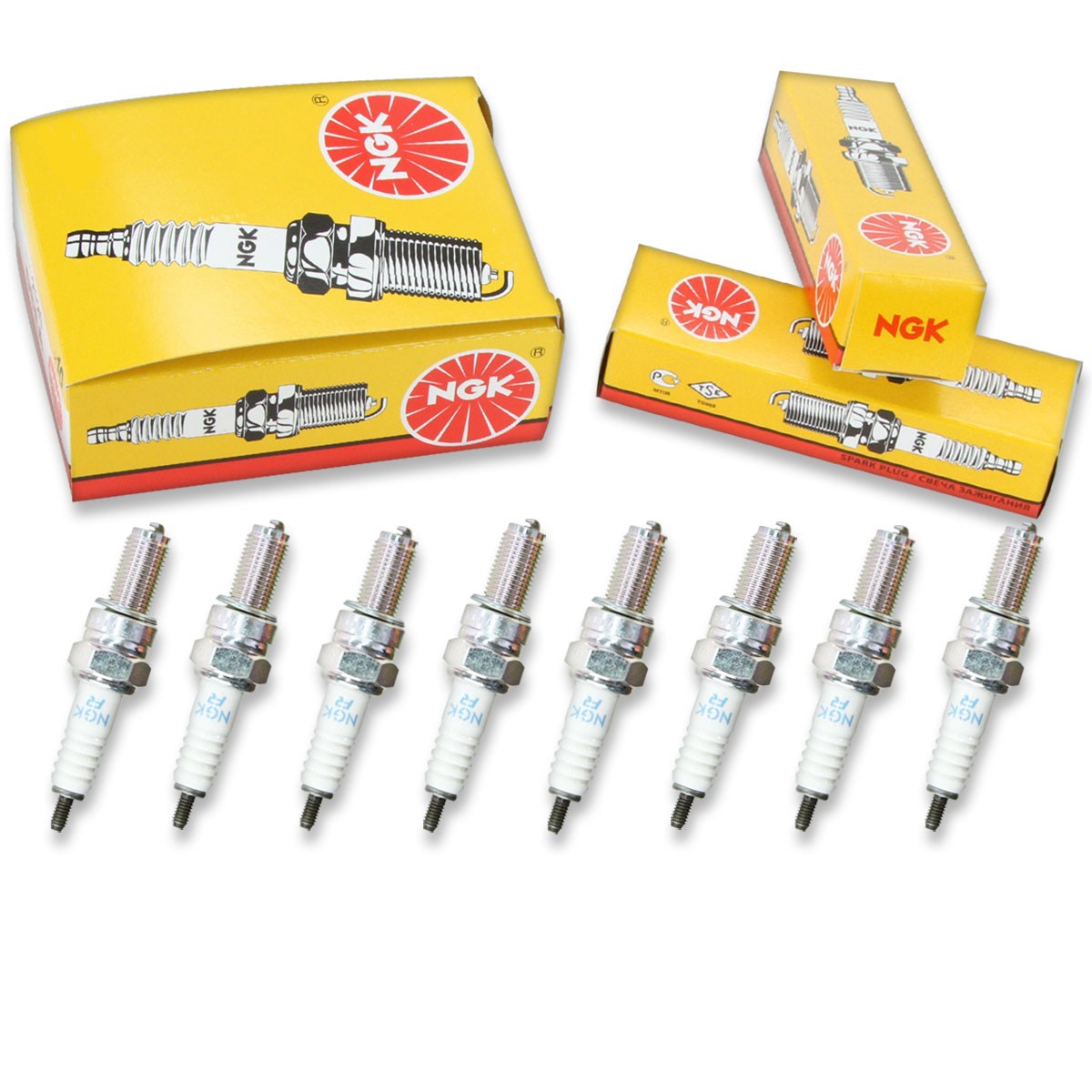 8 pcs NGK Standard Spark Plugs for 1994-1996 Ferrari F355 Berlinetta 3.5L V8 jg