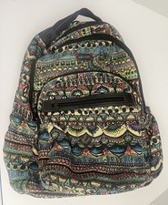 Sakroots Tribal Boho Geometric Backpack Zip Pockets READ SALE