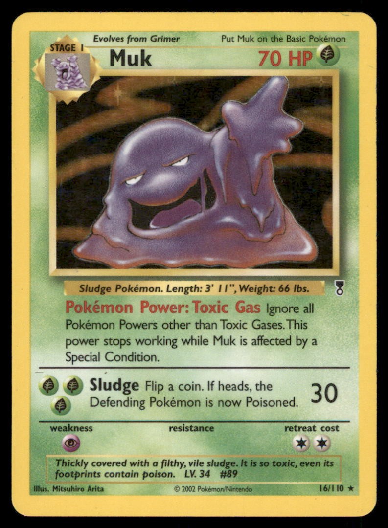 Muk 16/110 Holo Legendary Collection Pokemon Card Holo