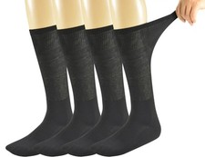 Mens Diabetic Over The Calf Socks4 Pack Size 10-13