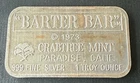 1 Ounce .999 Fine Silver Bar Barter Bar Crabtree Mint Paradise California
