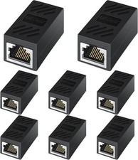 RJ45 Coupler, Ethernet Coupler-Female to Female Internet Network Cable black