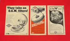 1971 - 1973  Cal Custom Air Cleaner Vintage Magazine 3 Ad Lot El Toro Chrome