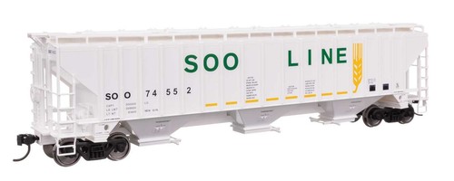 Tolva cubierta Walthers Mainline HO 49074 Soo Line grano 57' Trinity 4750 | Zustand: New