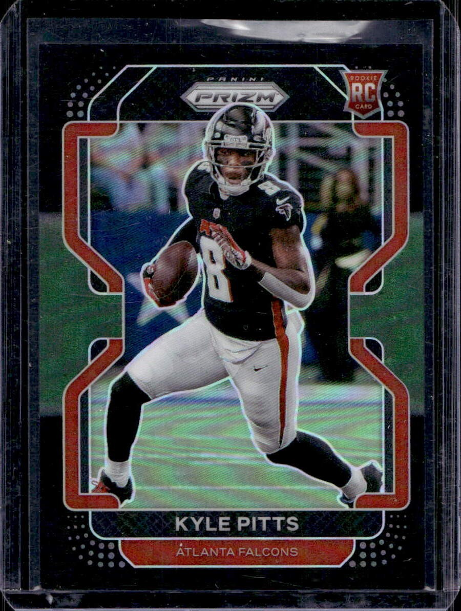 Kyle Pitts 2021 Panini Chronicles #D-7 Prizm Black Rookie Green /49