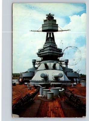 Postcard c1962 Main Battery Battleship Texas  P877