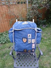 Vintage 70s Berghaus External Framed Rucksack Film TV Prop Period Patches VGC