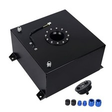 Universal 10 Gallon 40L Fuel Cell Tank with Cap and Level Sender Polished