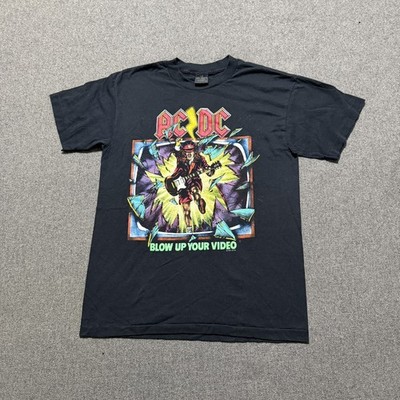 Vintage AC/DC 1988 Band Blow up Your Video Music Shirt Mens M Single Stitch Tour